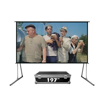  Экран SAKURA Cinema S'OK Fast Folder SCPSFF-400x300FR, прямая проекция, 197 дюймов, черный кейс 