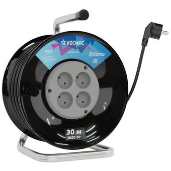  Удлинитель Космос IP20 РБК16 (YKKsm30m-4g(16A)) 30 метров 4 гнезда 