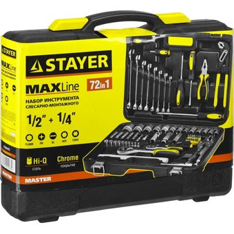  Набор инструментов Stayer 27760-H72 72 предмета (жесткий кейс) 