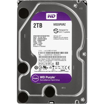  Жесткий диск WD Purple WD20PURZ, 2ТБ 