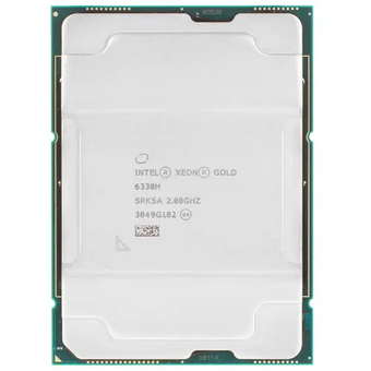  Процессор INTEL Xeon Gold 6330H (CD8070604560002) 24 Cores, 48 Threads, 2.0/3.7GHz, 33M, DDR4-2933, 4S, 150W 