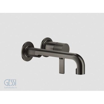  Смеситель для раковины GESSI Inciso 58088#187 без донного клапана aged bronze 