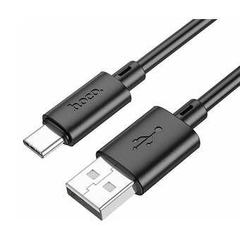  Дата-кабель HOCO X88 Gratified charging data cable for Type-C (черный) 