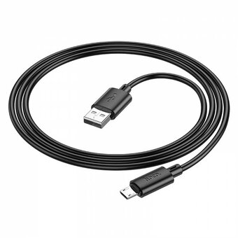  Дата-кабель HOCO X88 Gratified charging data cable for Micro (черный) 