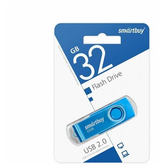  USB-флешка SmartBuy Twist (SB032GB2TWB) 032GB Blue 