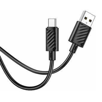  Дата-кабель HOCO X88 Gratified charging data cable for Type-C (черный) 