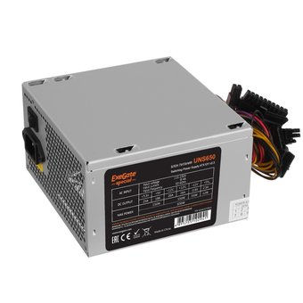  Блок питания Exegate ES261571RUS Special UNS650, ATX, 12cm fan, 24p+4p, 6/8p PCI-E, 3xSATA, 2xIDE, FDD 