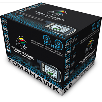  Автосигнализация Tomahawk 9.9 с обратной связью + дист. запуск брелок с ЖК дисплеем 