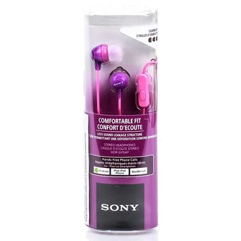  Наушники Sony MDR-EX15AP Фиолетовые 