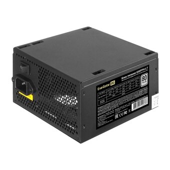  Блок питания ExeGate 650PPH-LT-S-OEM 650W 80 Plus ATX, APFC, КПД 82проц. (80 Plus)SC, 12cm fan, black 
