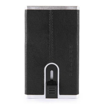  Чехол для кредитных карт Piquadro Black Square PP4825B3R/N черный натур.кожа 