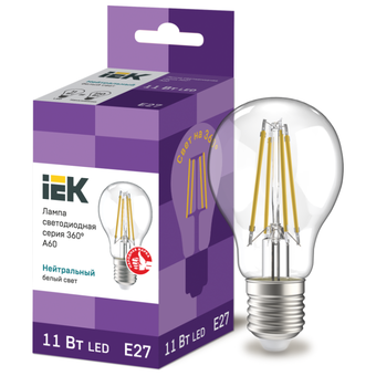  Лампочка IEK LLF-A60-11-230-40-E27-CL 