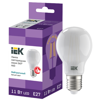 Лампочка IEK LLF-A60-11-230-40-E27-FR 