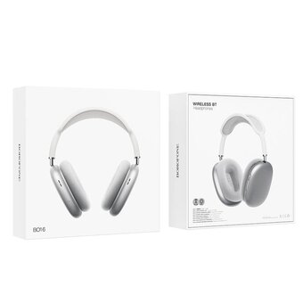  Наушники bluetooth BOROFONE BO22 Elegant headphones (серебро) 