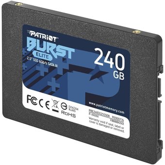  SSD Patriot SATA III 240Gb PBE240GS25SSDR Burst Elite 2.5" 