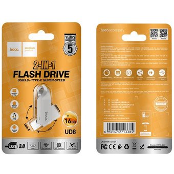  USB-флешка Hoco UD8 Smart Type-C USB drive 16Gb USB 3.0 