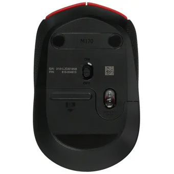  Мышь Logitech M170 (910-004648) USB Optical WRL Red 