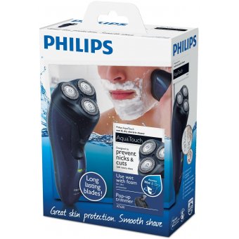  Бритва роторная Philips AT620/14 синий 