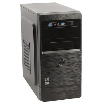  Корпус BaseTech M3303 (BT-M3303-450W-R12), mATX, Mini-Tower, 2xUSB 3.0, черный, 450Вт 