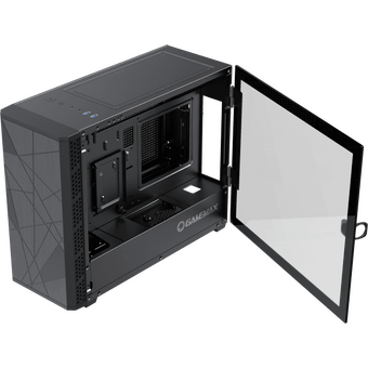  Корпус GameMax Ultra Star (X05) без БП (SFF,Черн.,USB3.0, Зак.стекло, 2*120мм. ARGB +контроллер+ду) 