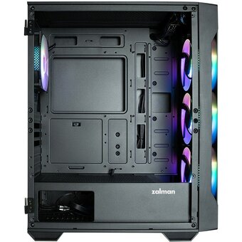  Корпус Zalman I3 Neo TG Black MidiTower (ATX, front mesh, TG window, USB2.0 x1, USB3.0x2, 4x120mm RGB fan, без БП) 