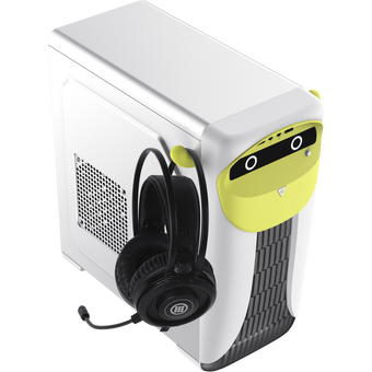  Корпус GameMax Cute Owl W-Y без БП (Midi Tower, ATX, Бело-желтый, 1*USB3.0 + 2*USB2.0, 2*120мм) 