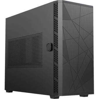  Корпус GameMax Ultra Star (X05) без БП (SFF,Черн.,USB3.0, Зак.стекло, 2*120мм. ARGB +контроллер+ду) 