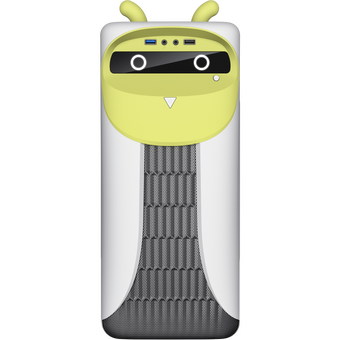  Корпус GameMax Cute Owl W-Y без БП (Midi Tower, ATX, Бело-желтый, 1*USB3.0 + 2*USB2.0, 2*120мм) 
