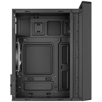  Корпус AeroCool CS-109-G-BK-v1 (4711099472376) MiniTower (mATX, USB3x1, USB2x2, 120mm RGB fan, без БП) 