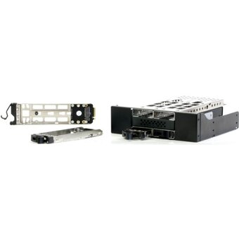  Корпус Procase N2-104-M2-BK 4*M.2 NVMe Gen3 SSD(length 2242/2260/2280),PCIe x4 NVMe and PCIe-AHCI M.2 SSD (черный) hotswap mobie rack module 