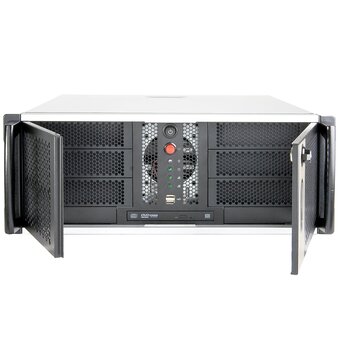  Корпус Chenbro RM41300-F2-U3 (RM41300H11*13719) MB 12"x13", 3x5.25"+2x3.5"+4x Internal 3.5"+Slim ODD, 120mm Fan, USB3.0, wo PS 