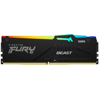  ОЗУ Kingston Fury Beast Black RGB (KF552C40BBA-8) DDR5 DIMM 8Gb, 5200MHz, CL40, 1.25V 