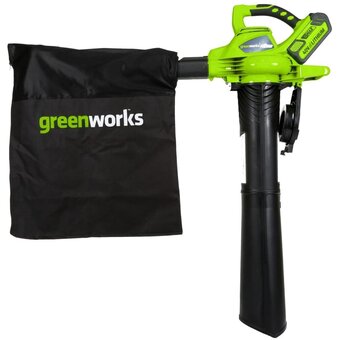  Воздуходув-Садовый Пылесос GreenWorks GD40BVII (2406907) 40V, аккумуляторный, без АКБ и ЗУ 