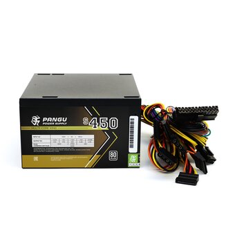  Блок питания Pangu S450 450Вт ATX, 120 мм, 80 Plus 