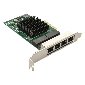  Сетевой адаптер ExeGate EXE-BCM5719 (EX293453RUS) PCI-E x4 v2.0/4xRJ45/10/100/1000Mbps/Chipset BCM5719 