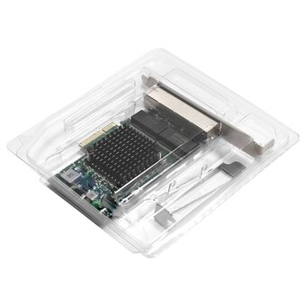  Сетевой адаптер ExeGate EXE-BCM5719 (EX293453RUS) PCI-E x4 v2.0/4xRJ45/10/100/1000Mbps/Chipset BCM5719 