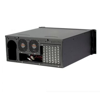  Корпус Procase B441-B-0 черный 4U глубина 450мм, внешн 2x5.25, 1x3.5, внутр 7xHDD, MB 12"x9,6", без Б/П PS2 