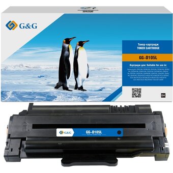  Картридж G&G GG-D105L лазерный черный (2500стр.) для Samsung ML-1910/1915/1916K/2525K/1911;SCX-4600/4605K/4610K/4623K 