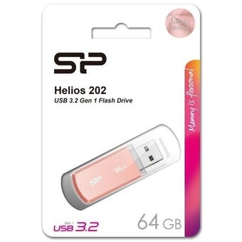  USB-флешка Silicon Power Helios 202 (SP064GBUF3202V1P) 64Gb USB 3.2, Розовое Золото 