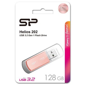  USB-флешка Silicon Power Helios 202 (SP128GBUF3202V1P) 128Gb USB 3.2, Розовое Золото 