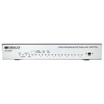  Коммутатор ORIGO OS1209P/A1A 8x100Base-TX PoE+, 1x1000Base-X SFP 