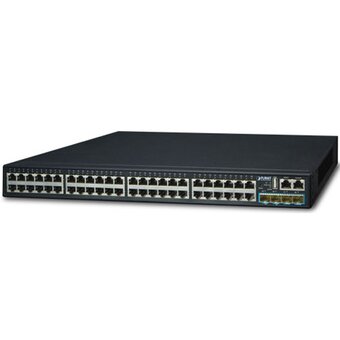  Коммутатор PLANET (SGS-6341-48T4X) 48x10/100/1000T + 1x10G SFP+ 1xStackable Managed Gigabit Switch 