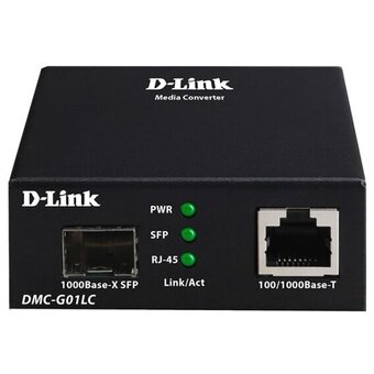  Медиаконвертер D-Link DMC-G01LC/C1A 1x100/1000Base-T, 1x1000Base-X SFP 