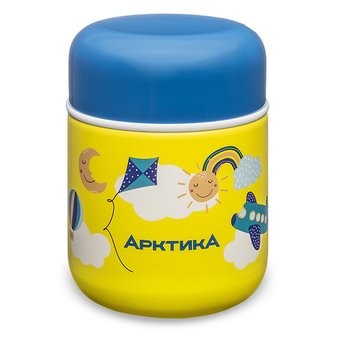  Термос для еды Арктика 411-280 желтый/рисунок 
