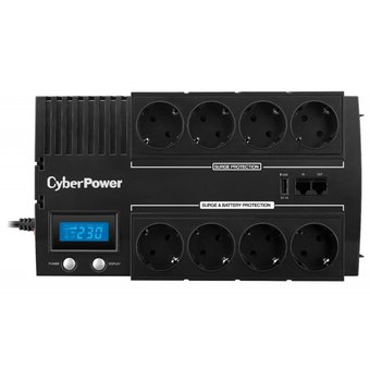  ИБП CyberPower Line-Interactive BR1000ELCD 1000VA/600W USB/RJ11/45 (4+4 Euro) 