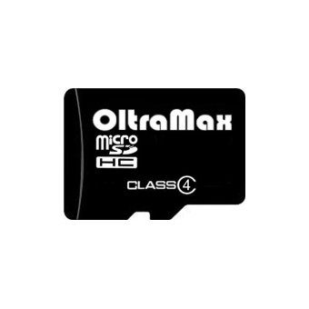  Карта памяти Oltramax MicroSDHC 4GB Class4 без адаптера SD 