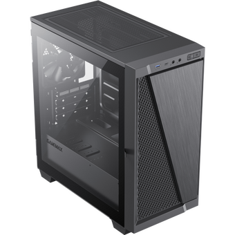  Корпус GameMax M61 mATX case, black, w/o PSU, w/1xUSB3.0+1xType-C, w/1x12cm rear fan 
