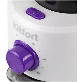  Кофемолка Kitfort КТ-7102 белый/фиолетовый 