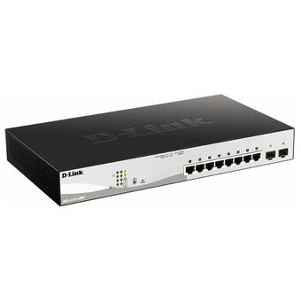  Коммутатор D-Link PROJ Smart (DGS-1210-10MP/F3A) 8х1000Base-T PoE, 2х1000Base-X SFP 