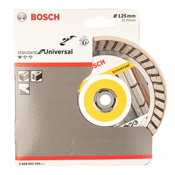  Диск алмазный Bosch 2608602394 по бет./кирп. Standard for Universal Turbo d-125мм d(посад.)-22.23мм 